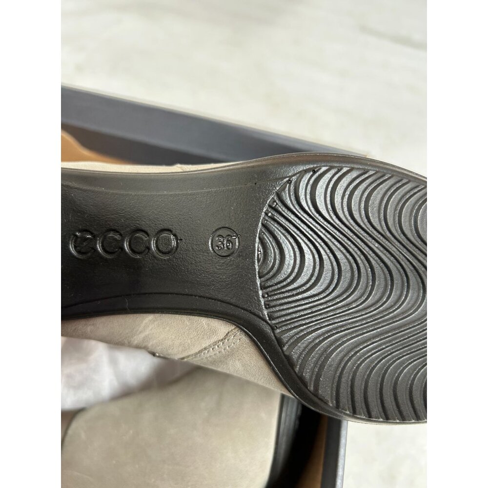 Ecco Touch 55B Leather Mid Cut Zip Boots Womens Warm Gray Size 36 US 5-5.5 New - Picture 6 of 6